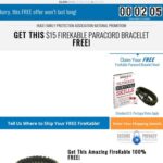 Free FireKable Paracord Bracelet Offer - Survival Life