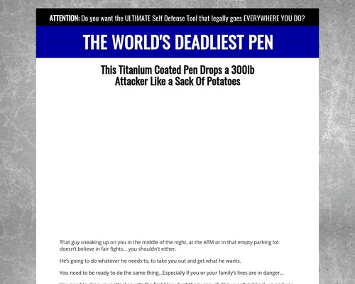 Stinger Self-Defense Tactical Pen - Survival Life